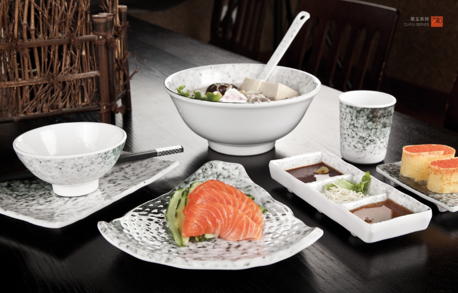 Bát đĩa melamine, bát đĩa nhà hàng Nhật Hàn nhập khẩu giá rẻ